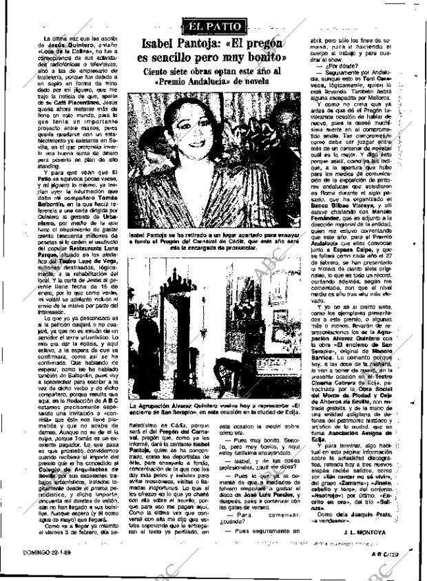 ABC SEVILLA 22-01-1989 página 129