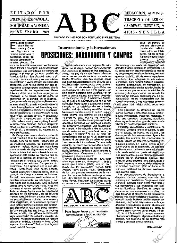 ABC SEVILLA 22-01-1989 página 3