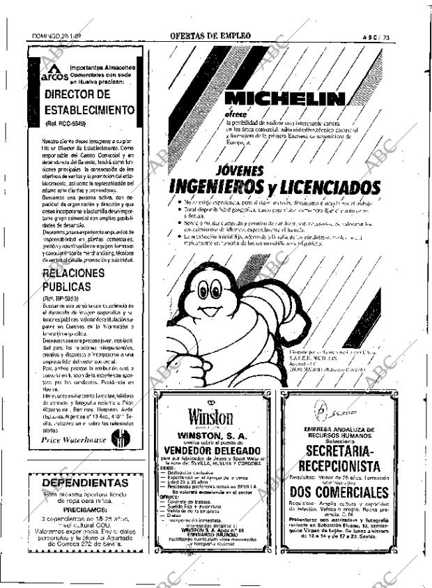 ABC SEVILLA 22-01-1989 página 73