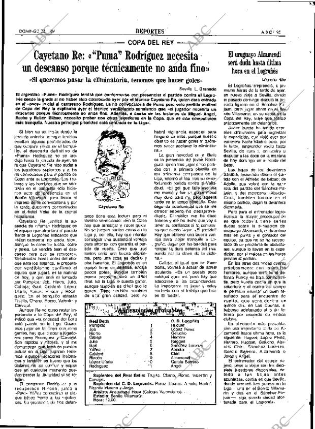 ABC SEVILLA 22-01-1989 página 95