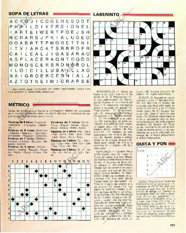 BLANCO Y NEGRO MADRID 22-01-1989 página 133