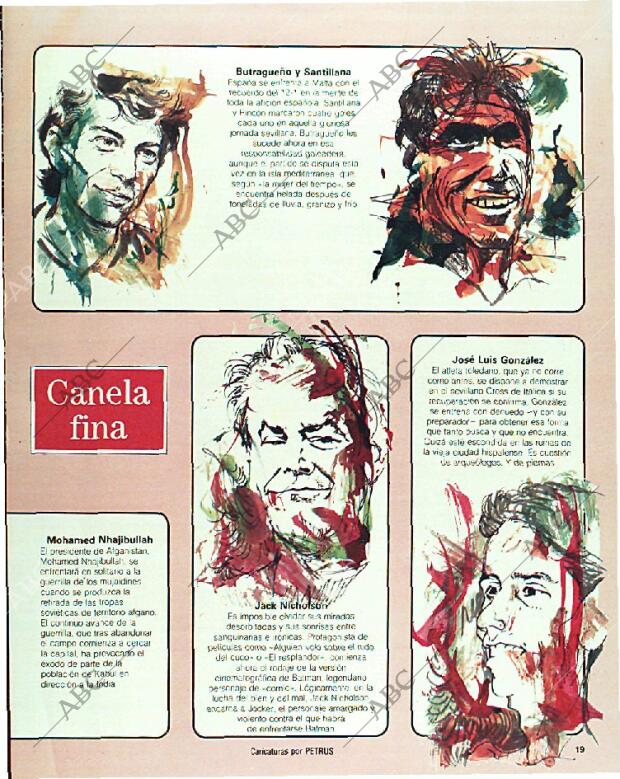 BLANCO Y NEGRO MADRID 22-01-1989 página 19