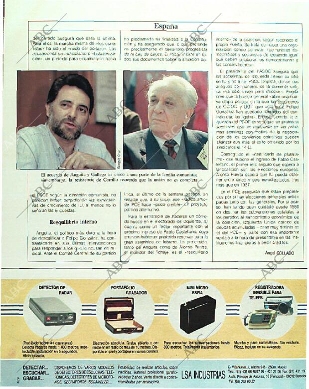 BLANCO Y NEGRO MADRID 22-01-1989 página 22