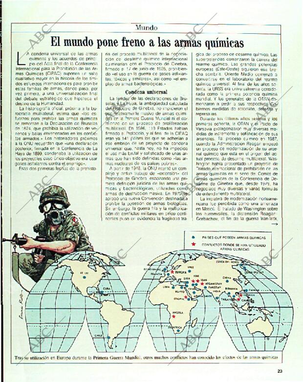 BLANCO Y NEGRO MADRID 22-01-1989 página 23