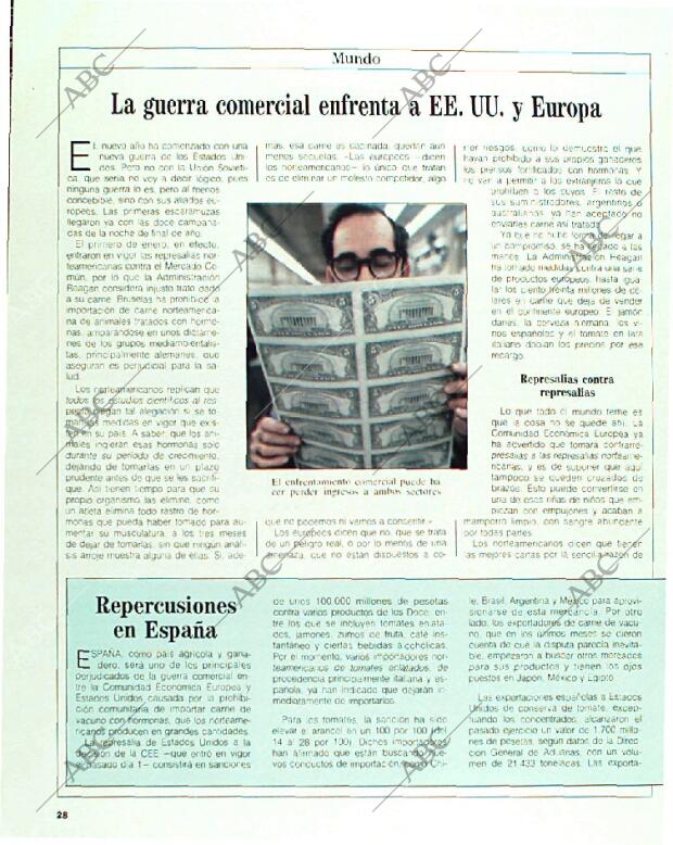 BLANCO Y NEGRO MADRID 22-01-1989 página 28