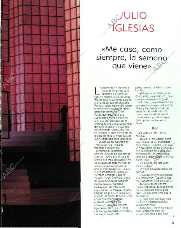 BLANCO Y NEGRO MADRID 22-01-1989 página 39