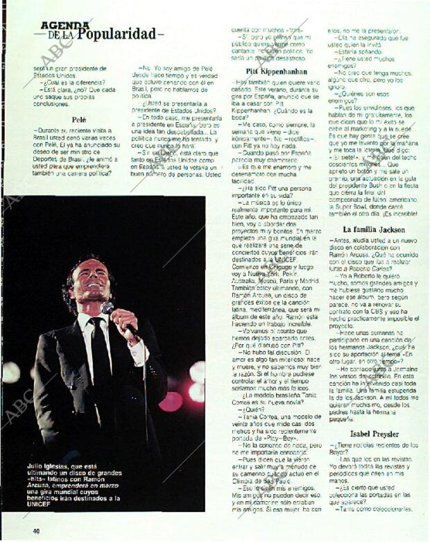 BLANCO Y NEGRO MADRID 22-01-1989 página 40