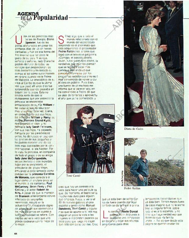 BLANCO Y NEGRO MADRID 22-01-1989 página 44