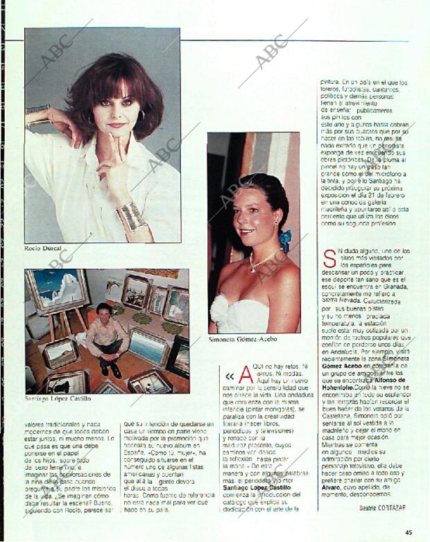 BLANCO Y NEGRO MADRID 22-01-1989 página 45