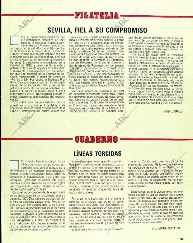 BLANCO Y NEGRO MADRID 22-01-1989 página 99