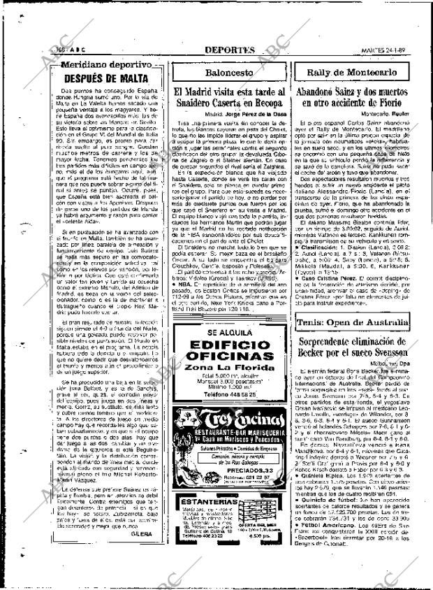 ABC MADRID 24-01-1989 página 108