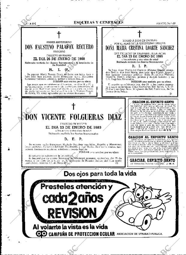 ABC MADRID 24-01-1989 página 124