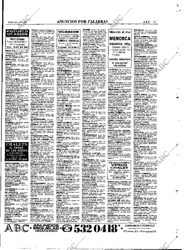 ABC MADRID 24-01-1989 página 131
