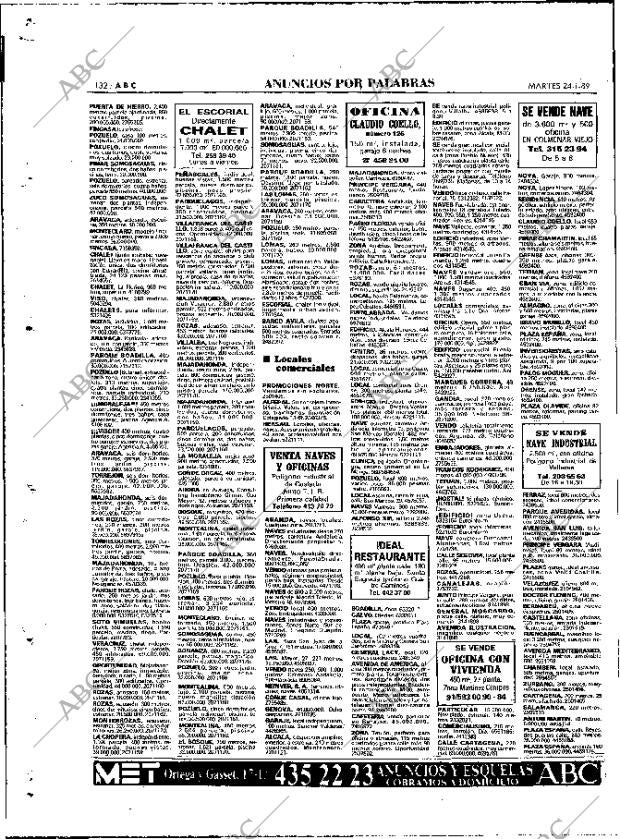 ABC MADRID 24-01-1989 página 132