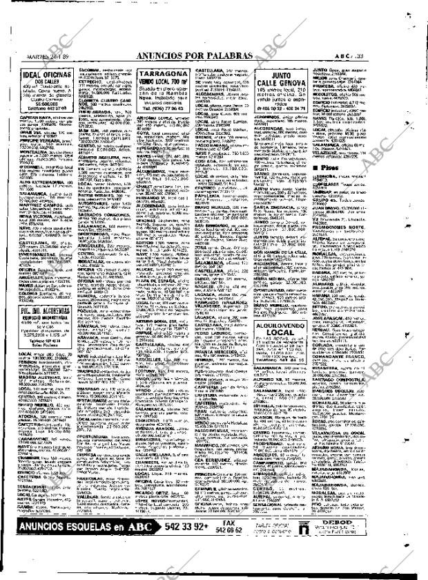ABC MADRID 24-01-1989 página 133