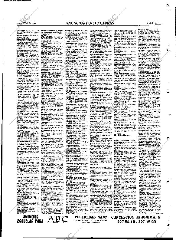 ABC MADRID 24-01-1989 página 137