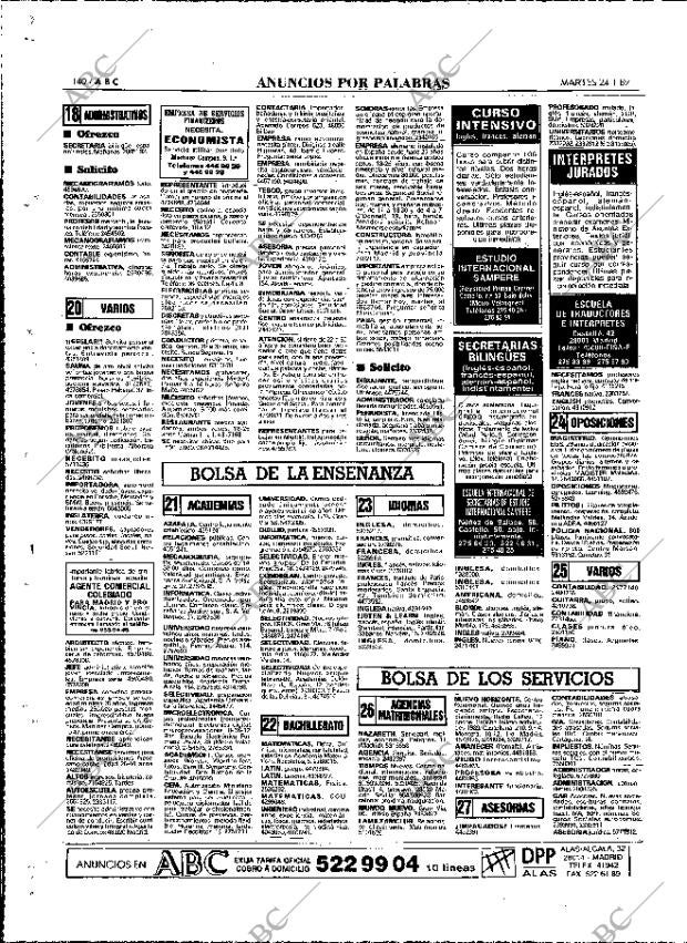 ABC MADRID 24-01-1989 página 140