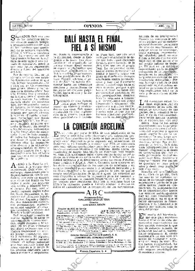 ABC MADRID 24-01-1989 página 31
