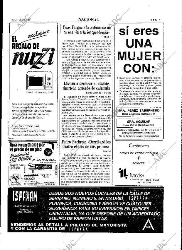 ABC MADRID 24-01-1989 página 41
