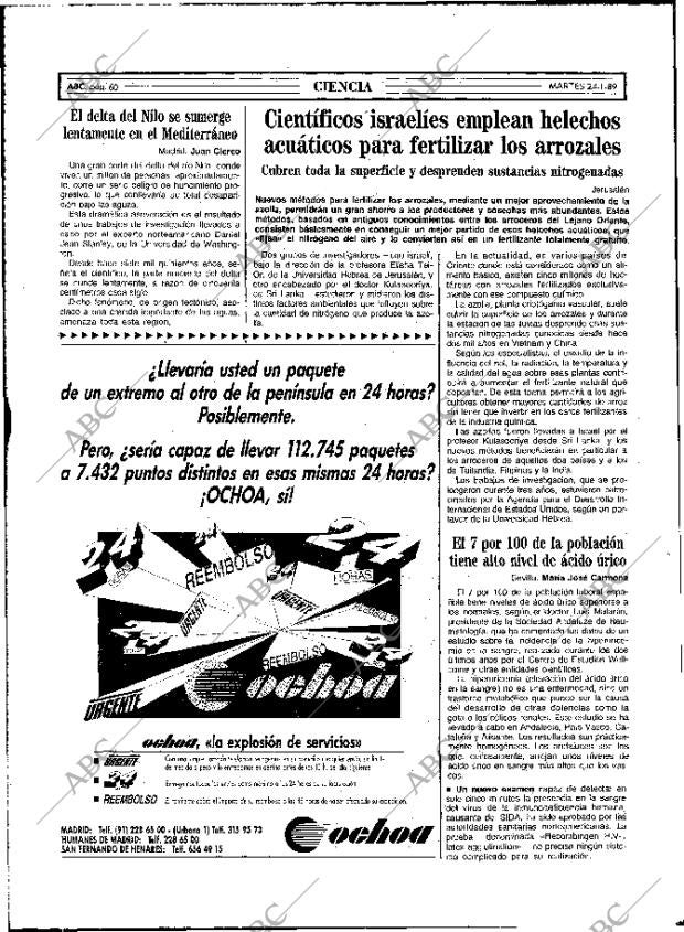 ABC MADRID 24-01-1989 página 60