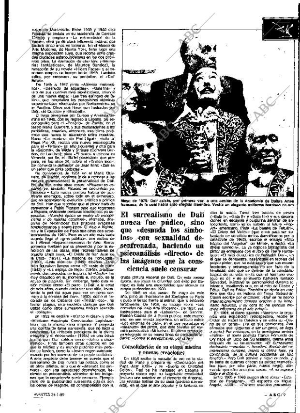 ABC MADRID 24-01-1989 página 9