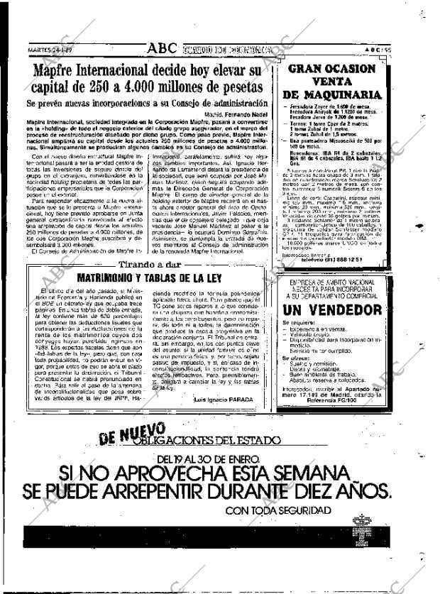 ABC MADRID 24-01-1989 página 95
