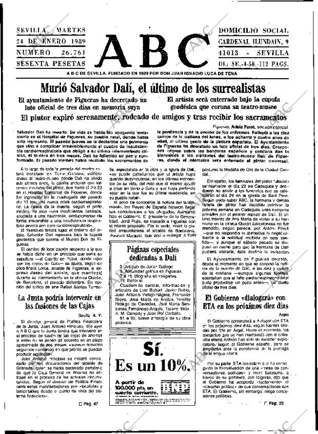 ABC SEVILLA 24-01-1989 página 17