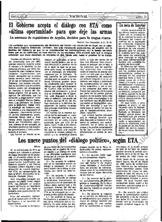 ABC SEVILLA 24-01-1989 página 23