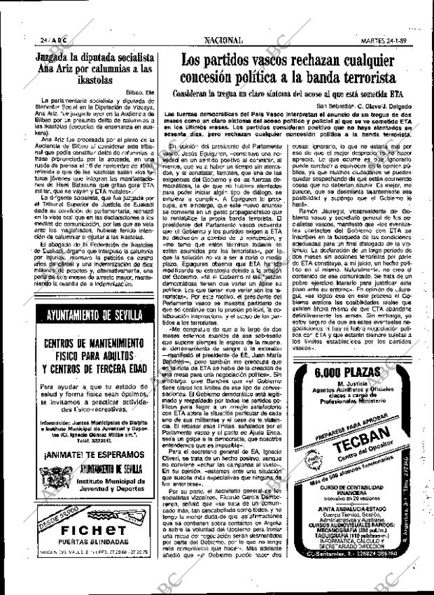 ABC SEVILLA 24-01-1989 página 24