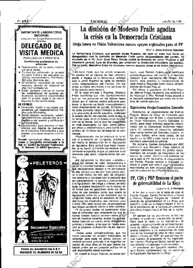ABC SEVILLA 26-01-1989 página 20
