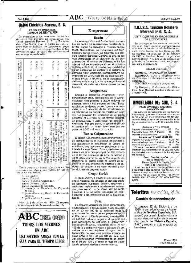 ABC SEVILLA 26-01-1989 página 56