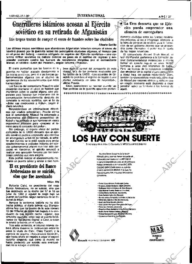 ABC SEVILLA 27-01-1989 página 27