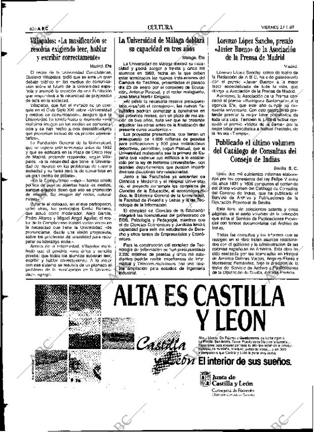 ABC SEVILLA 27-01-1989 página 60