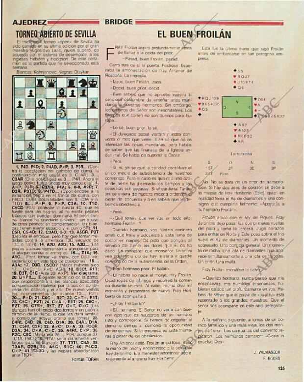 BLANCO Y NEGRO MADRID 29-01-1989 página 135