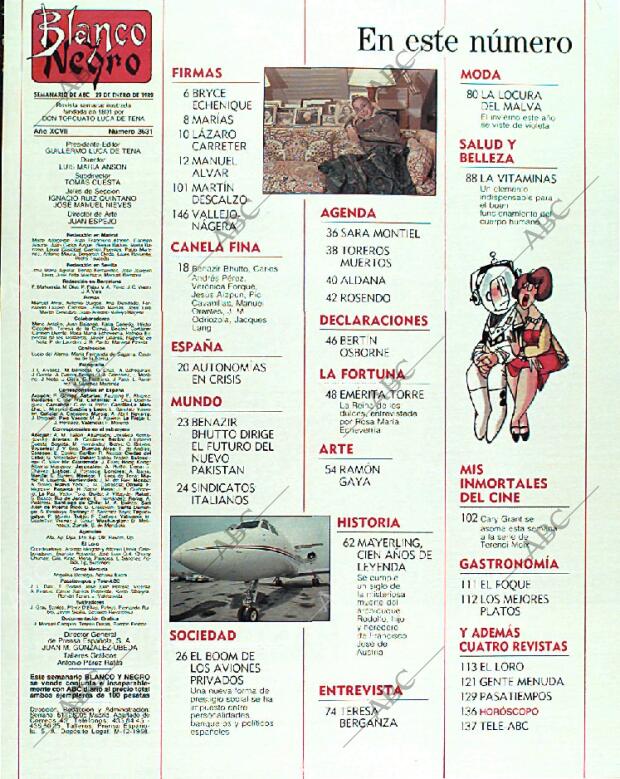 BLANCO Y NEGRO MADRID 29-01-1989 página 3