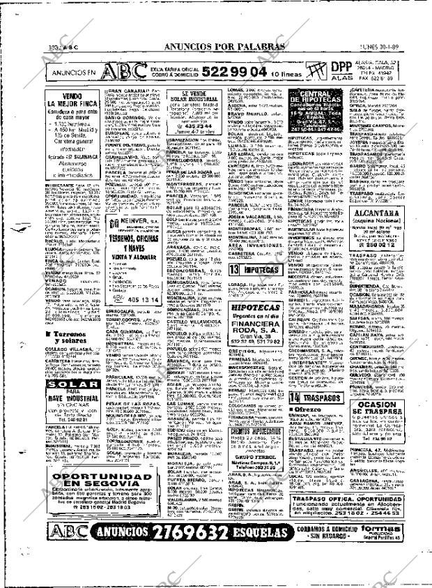 ABC MADRID 30-01-1989 página 100