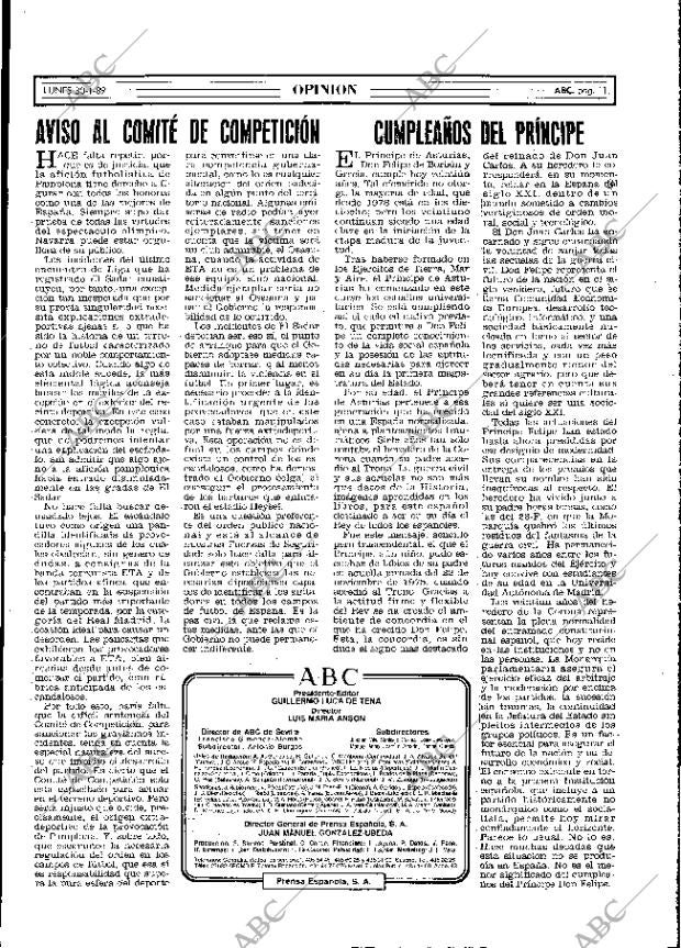 ABC MADRID 30-01-1989 página 11