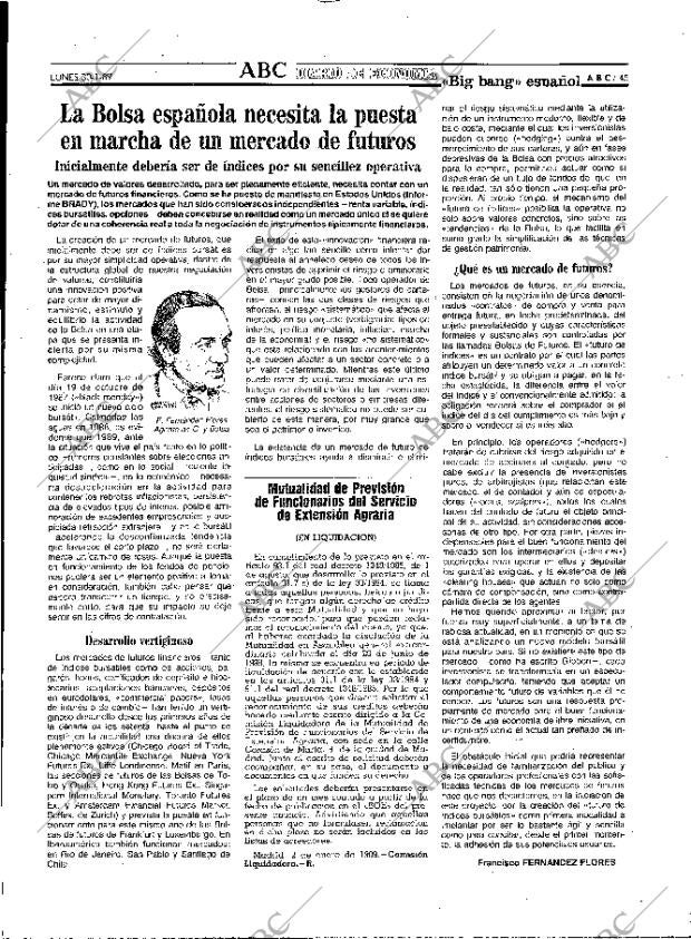 ABC MADRID 30-01-1989 página 45