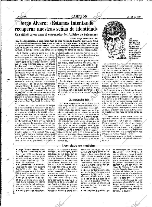 ABC MADRID 30-01-1989 página 70