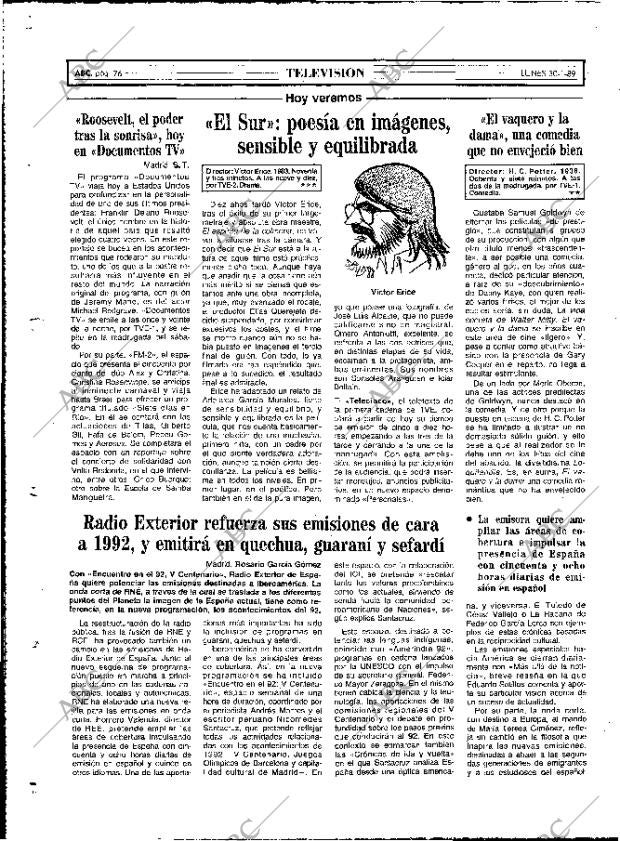 ABC MADRID 30-01-1989 página 76
