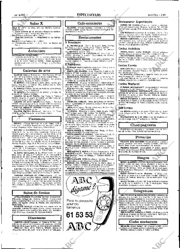 ABC SEVILLA 07-02-1989 página 64