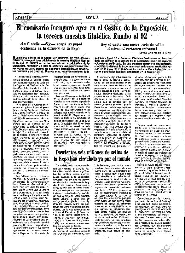 ABC SEVILLA 09-02-1989 página 39
