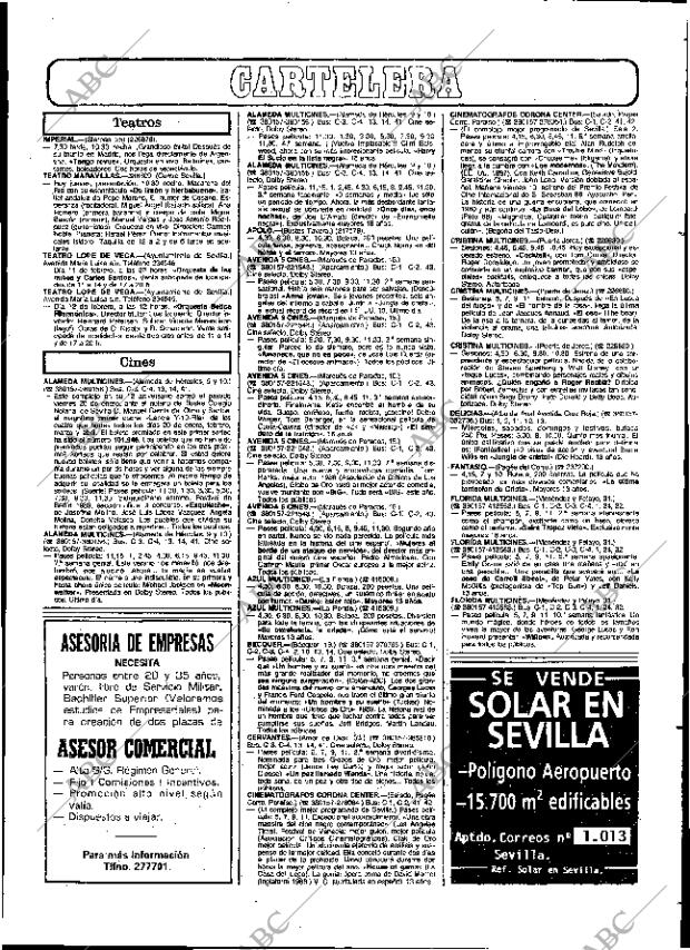 ABC SEVILLA 09-02-1989 página 74