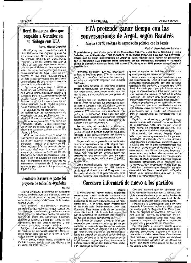 ABC SEVILLA 10-02-1989 página 20