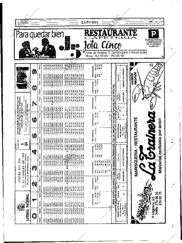 ABC MADRID 12-02-1989 página 109