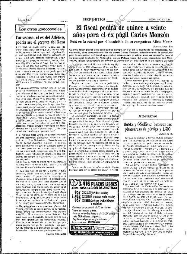 ABC MADRID 12-02-1989 página 92