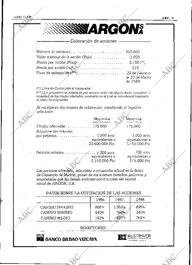 ABC SEVILLA 13-02-1989 página 71