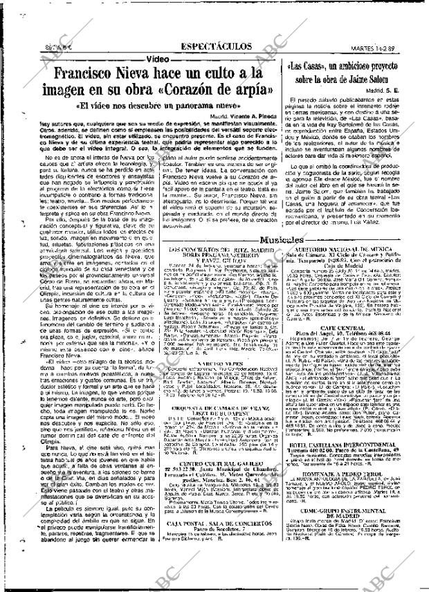 ABC MADRID 14-02-1989 página 86