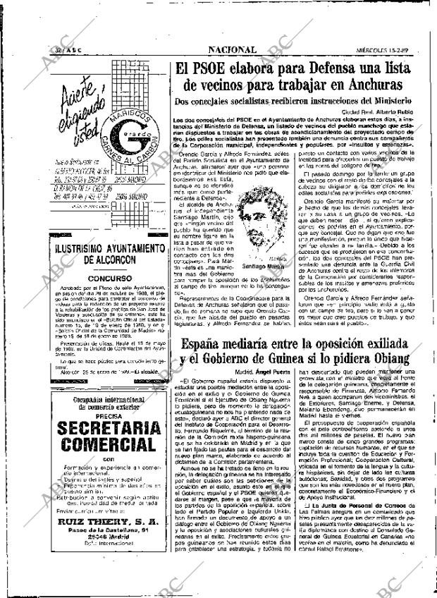 ABC MADRID 15-02-1989 página 32