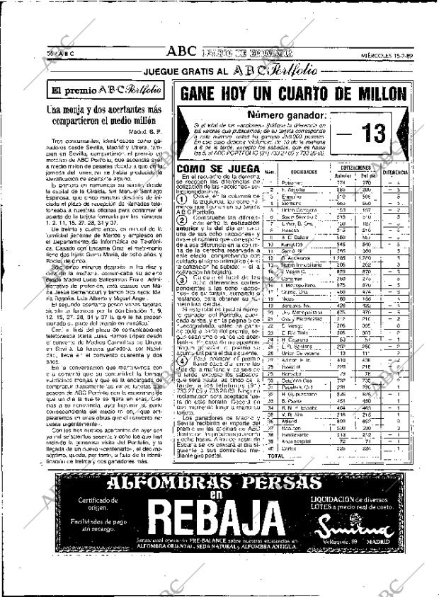 ABC MADRID 15-02-1989 página 56